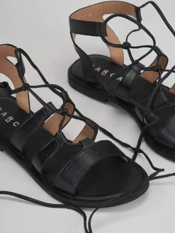 Hot Sandali tacco 1cm pelle Donna Sandali Tacco Basso