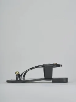 Hot Sandali tacco 1cm pelle Donna Sandali Tacco Basso