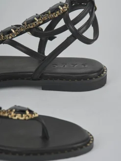 Online Sandali tacco 1cm pelle Donna Sandali Tacco Basso