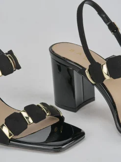 New Sandali tacco 8cm pelle Donna Sandali Tacco Alto