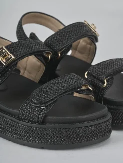 Discount Sandali tacco 1cm pelle Donna Sandali Tacco Basso