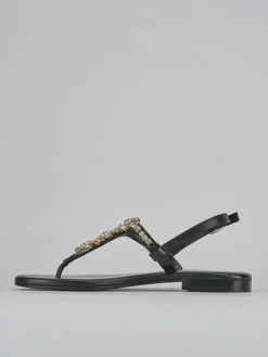 Clearance Sandali tacco 1cm pelle Donna Sandali Tacco Basso