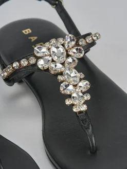 Clearance Sandali tacco 1cm pelle Donna Sandali Tacco Basso