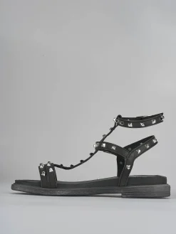 Hot Sandali tacco 1cm pelle Donna Sandali Tacco Basso