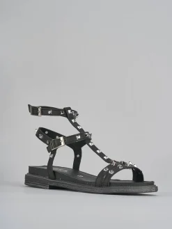 Hot Sandali tacco 1cm pelle Donna Sandali Tacco Basso