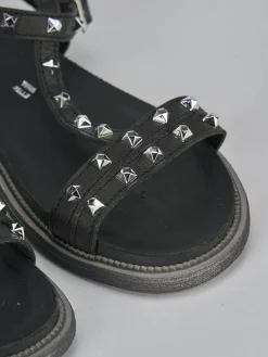 Hot Sandali tacco 1cm pelle Donna Sandali Tacco Basso