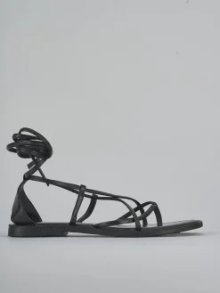 Hot Sandali tacco 1cm pelle Donna Sandali Tacco Basso