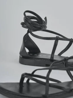 Hot Sandali tacco 1cm pelle Donna Sandali Tacco Basso