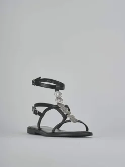 Discount Sandali tacco 1cm pelle Donna Sandali Tacco Basso