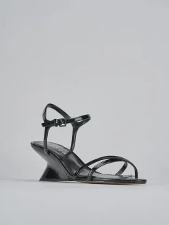 Discount Sandali tacco 5cm pelle Donna Sandali Tacco Alto