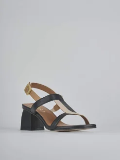 Clearance Sandali tacco 5cm pelle Donna Sandali Tacco Alto