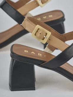 Clearance Sandali tacco 5cm pelle Donna Sandali Tacco Alto