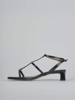 Outlet Sandali tacco 4cm pelle Donna Sandali Tacco Basso