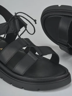 Clearance Sandali tacco 1cm pelle Donna Sandali Tacco Basso