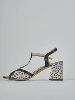 Outlet Sandali tacco 7cm pelle Donna Sandali Tacco Alto