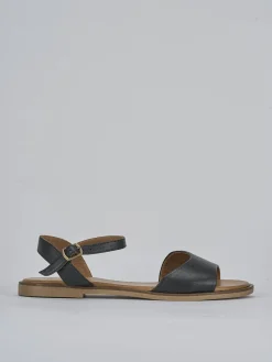 Outlet Sandali tacco 1cm pelle Donna Sandali Tacco Basso