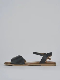 Outlet Sandali tacco 1cm pelle Donna Sandali Tacco Basso