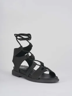 Online Sandali tacco 1cm pelle Donna Sandali Tacco Basso