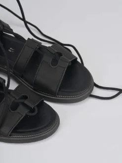 Online Sandali tacco 1cm pelle Donna Sandali Tacco Basso