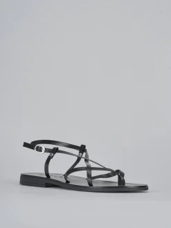 Sandali tacco 1cm pelle Donna Sandali Tacco Basso