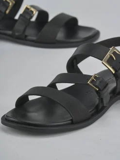 Outlet Sandali tacco 1cm pelle Donna Sandali Tacco Basso