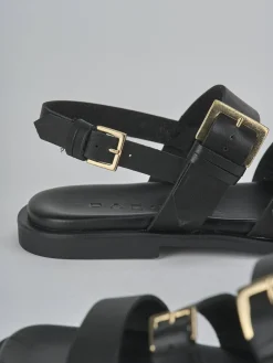 Outlet Sandali tacco 1cm pelle Donna Sandali Tacco Basso