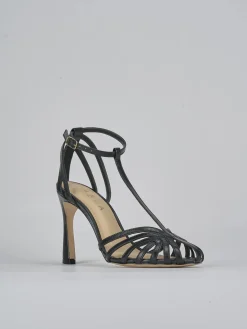 Sandali tacco 9cm pelle Donna Sandali Tacco Alto