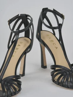 Sandali tacco 9cm pelle Donna Sandali Tacco Alto