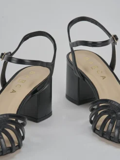 Outlet Sandali tacco 5cm pelle Donna Sandali Tacco Alto