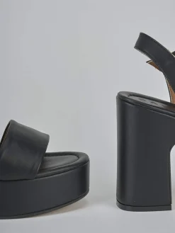 Sandali tacco 9cm pelle Donna Sandali Tacco Alto