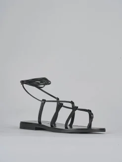 Discount Sandali tacco 1cm pelle Donna Sandali Tacco Basso