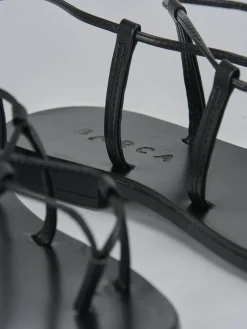 Discount Sandali tacco 1cm pelle Donna Sandali Tacco Basso