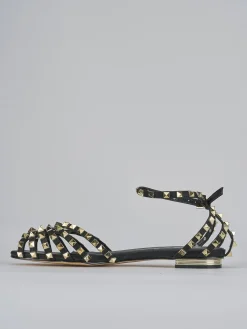 Sandali tacco 1cm pelle Donna Sandali Tacco Basso