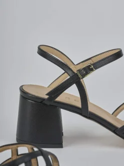 Sandali tacco 5cm pelle Donna Sandali Tacco Alto