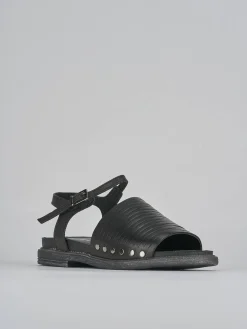 Hot Sandali tacco 1cm pelle Donna Sandali Tacco Basso