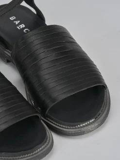 Hot Sandali tacco 1cm pelle Donna Sandali Tacco Basso