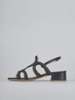 Clearance Sandali tacco 2cm pelle Donna Sandali Tacco Basso