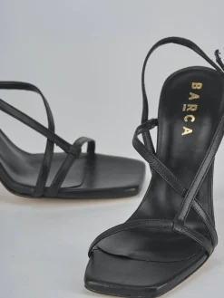 Clearance Sandali tacco 10cm pelle Donna Sandali Tacco Alto