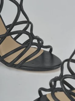 Clearance Sandali tacco 10cm pelle Donna Sandali Tacco Alto