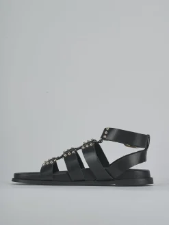 Hot Sandali tacco 1cm pelle Donna Sandali Tacco Basso