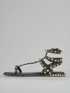 Sandali tacco 1cm pelle Donna Sandali Tacco Basso