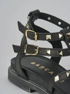 Clearance Sandali tacco 2cm pelle Donna Sandali Tacco Basso