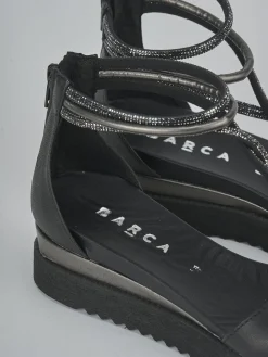 Discount Sandali tacco 2cm pelle Donna Sandali Tacco Basso