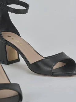 Sandali tacco 5cm pelle Donna Sandali Tacco Alto