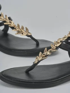 Sale Sandali tacco 1cm pelle Donna Sandali Tacco Basso