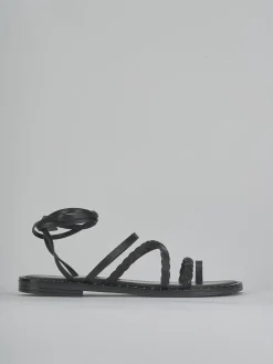 Online Sandali tacco 1cm pelle Donna Sandali Tacco Basso