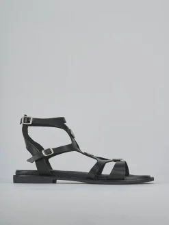 Online Sandali tacco 1cm pelle Donna Sandali Tacco Basso