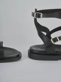 Online Sandali tacco 1cm pelle Donna Sandali Tacco Basso