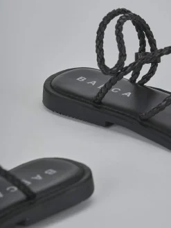 Hot Sandali tacco 1cm pelle Donna Sandali Tacco Basso