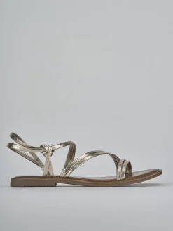 Hot Sandali tacco 1cm pelle Donna Sandali Tacco Basso